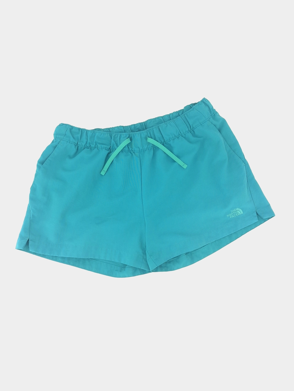 ✨The North Face Womens Large Wander Athletic Shorts Teal Turquoise Drawstring✨
